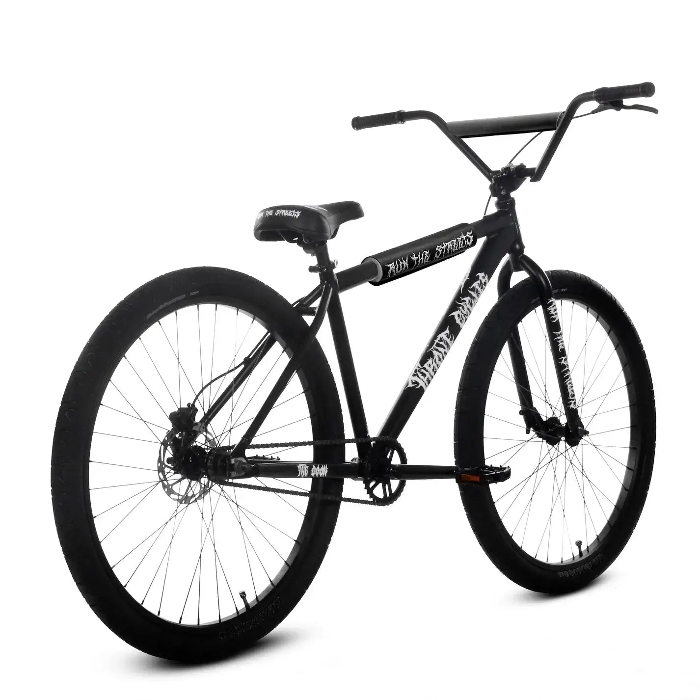 Throne The Goon 29" BMX bike in black, featuring strong components and hydraulic brakes for enhanced performance.