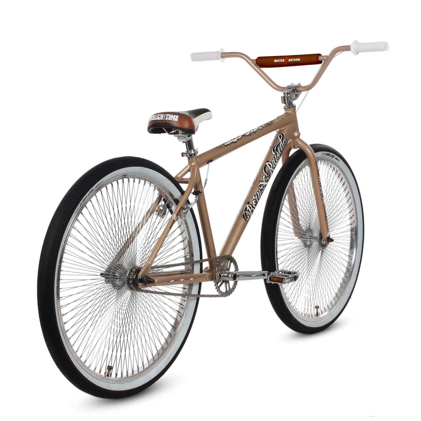 Throne The Goon 'One Block at a Time' BMX bike featuring a stylish design and oversized wheels.