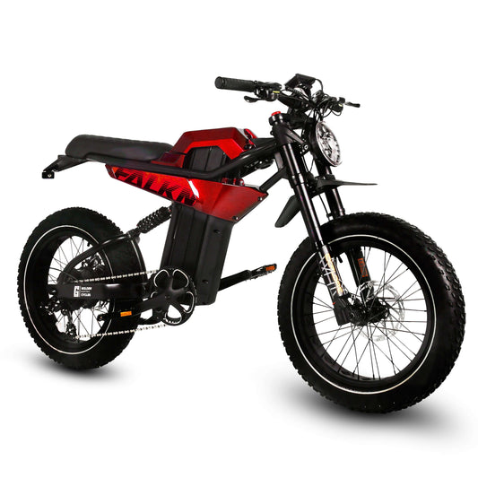 All-new Golden Cycles FALKN electric bike with 750W motor and chunky tires, ideal for commuting and leisure rides.