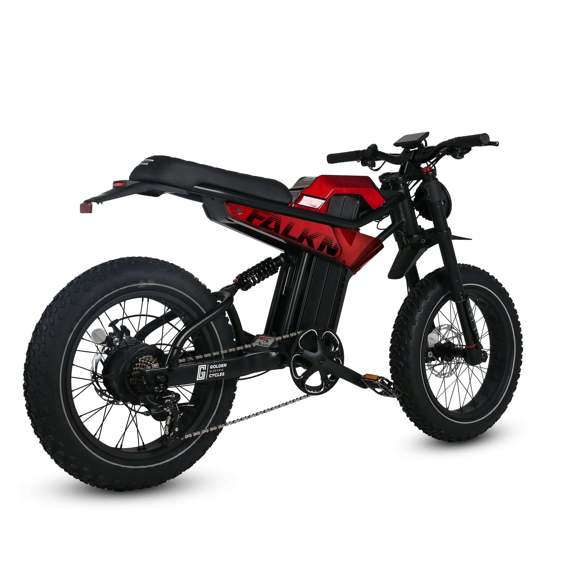 Golden Cycles FALKN E-bike featuring a powerful 750W motor and rugged design, perfect for commuting and leisure rides.