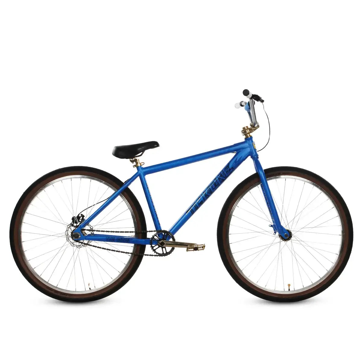 Throne The Goon 29" BMX bike in blue, featuring a strong frame, hydraulic brakes, and sleek design for optimal performance.