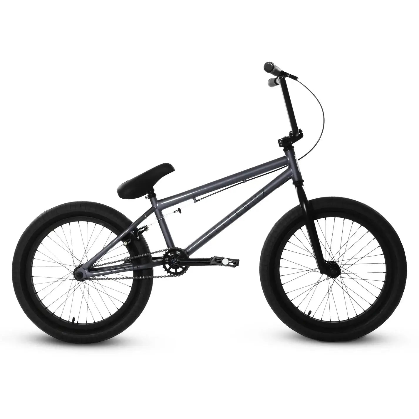 2024 Elite BMX Stealth bike with Chromoly cranks and street tires, perfect for park and street shredding.