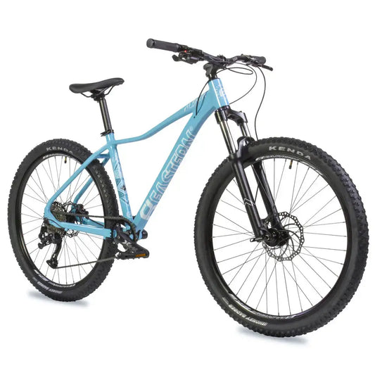 Eastern Bike Alpaka 27.5" in blue, featuring hydraulic disc brakes and double-wall rims for smooth rides.