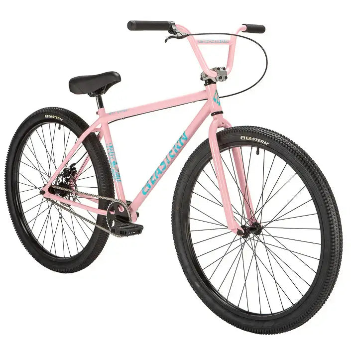 Eastern Bike Growler in pink color, featuring 26" tires, BMX style, mechanical disc brakes, and durable steel frame.