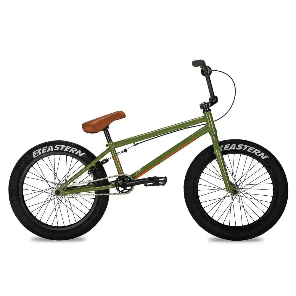 Eastern Traildigger bicycle showcasing a full chromoly frame, designed for beginners and dirt jumping.