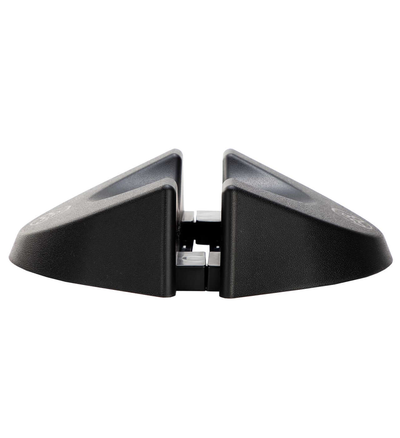 Strider Bike Stand angled view, durable plastic construction for secure balance bike storage.