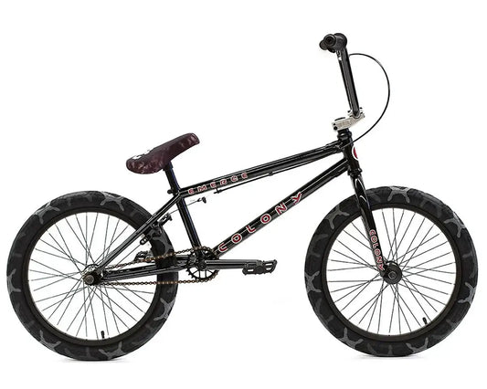 Colony Emerge 20" BMX Bike showcasing full chromoly frame, sealed hubs, and stylish design.