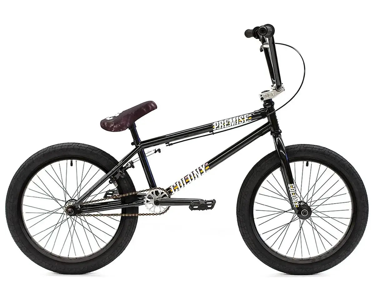 Colony Premise 20" BMX bike showcasing full chromoly frame and aftermarket parts, perfect for all-around riding.