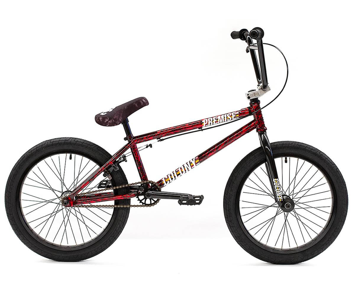 Colony Premise 20" BMX bike showcasing a full chromoly frame and aftermarket parts, perfect for all-around performance.
