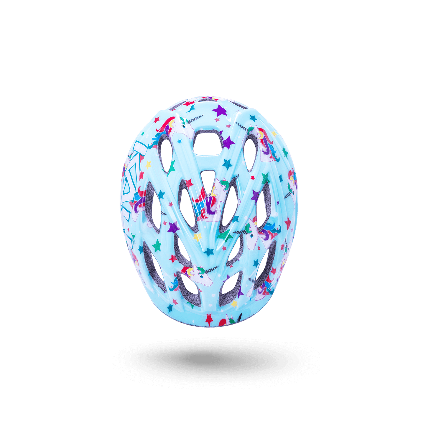 Chakra Child helmet for kids with unicorn and star designs, perfect for keeping young adventurers safe.