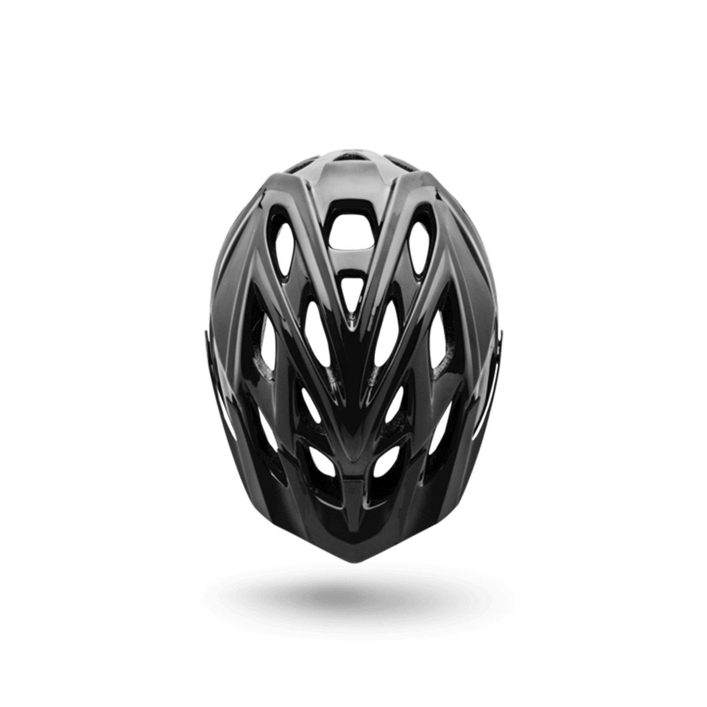 Chakra Solo bike helmet in sleek black design, featuring ample ventilation for optimal comfort and safety.