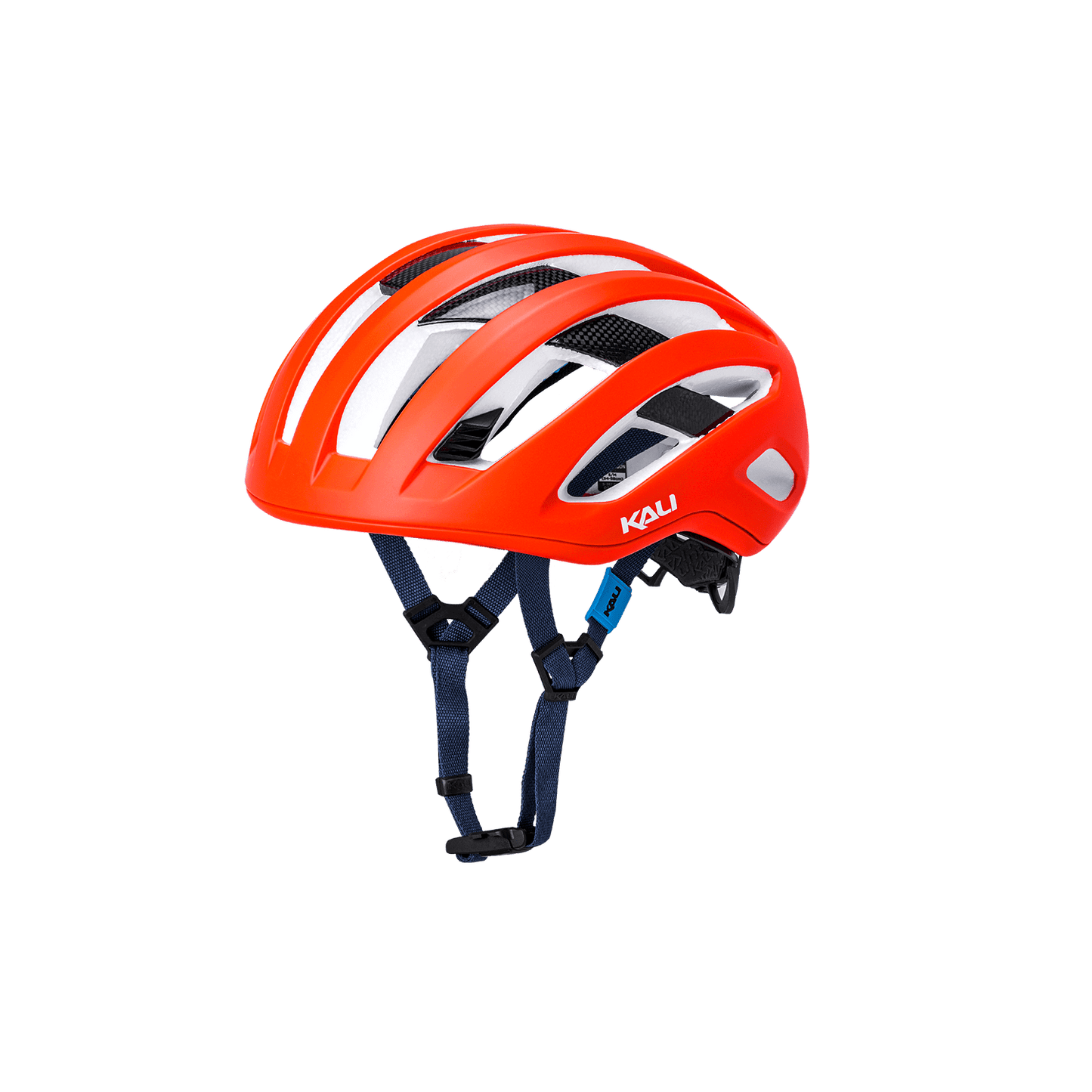 Grit Carbon helmet in bright orange, designed for optimal protection on all types of roads.
