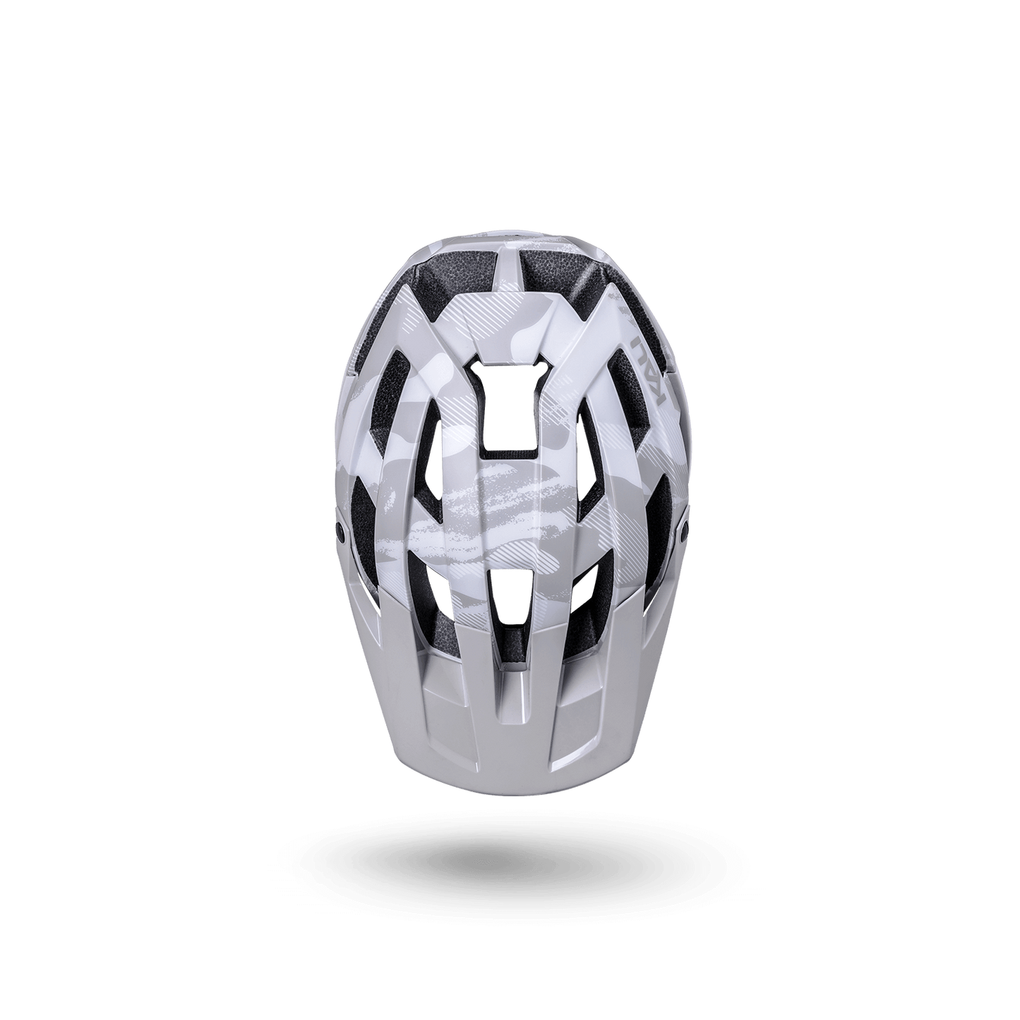 Front view of the Invader 2.0 trail helmet, showcasing its sleek design and ventilation features.