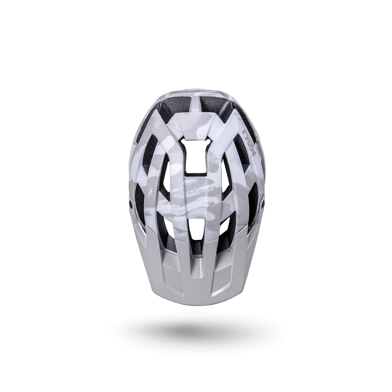 Front view of the Invader 2.0 trail helmet, showcasing its sleek design and ventilation features.