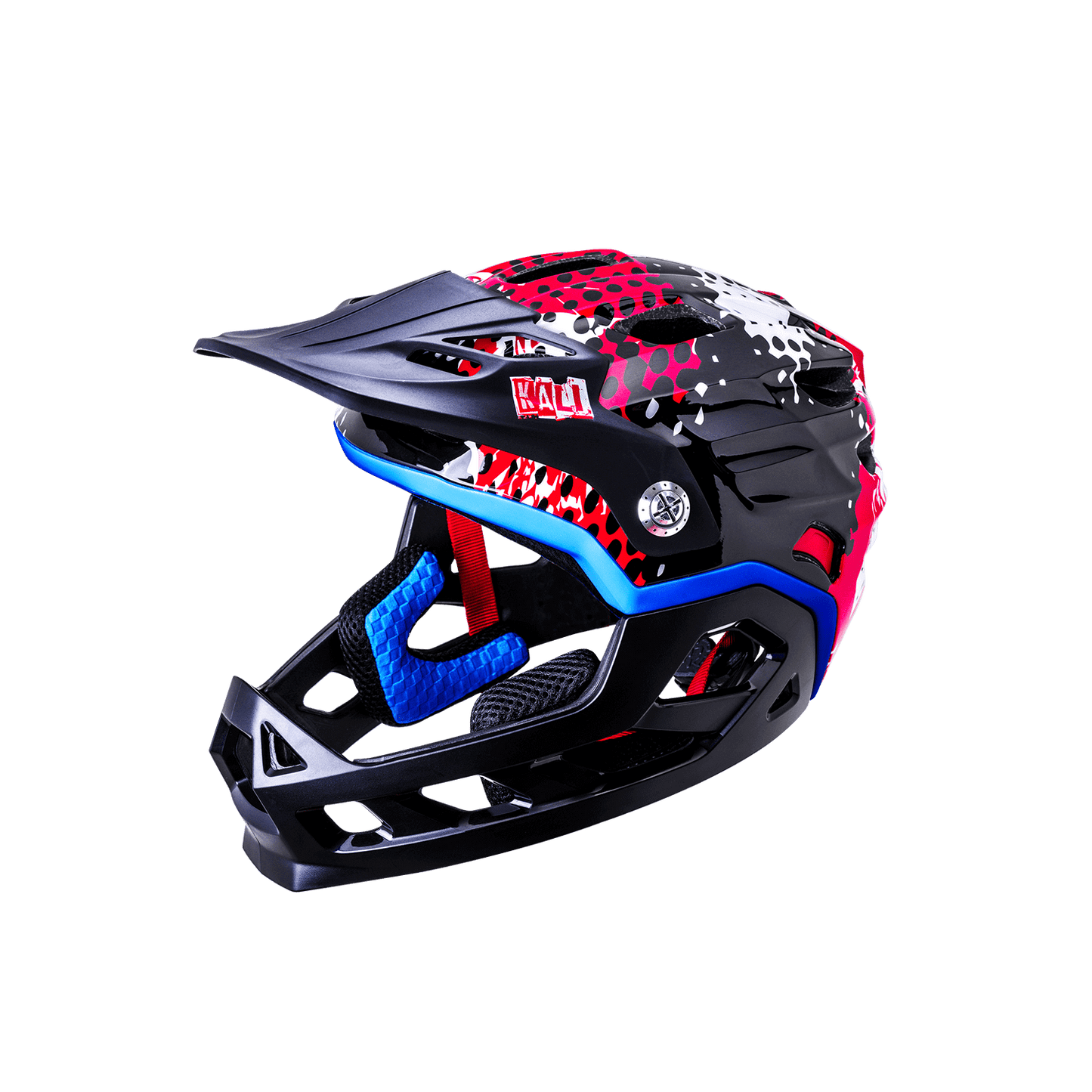 Maya Full Face Child helmet designed for young riders, featuring vibrant colors and enhanced safety for biking enthusiasts.