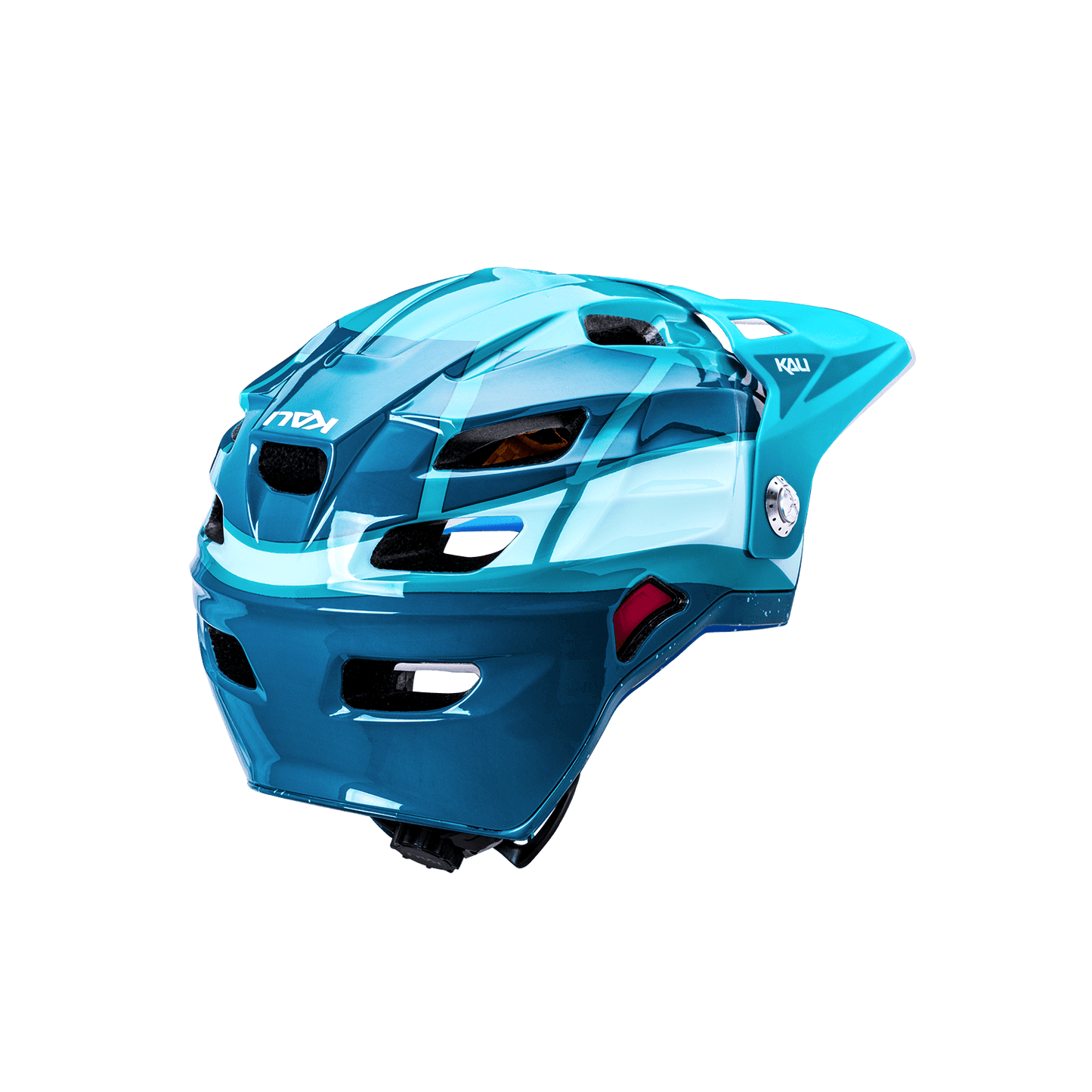 Maya Full Face Child helmet in teal color designed for safety and comfort for young riders.