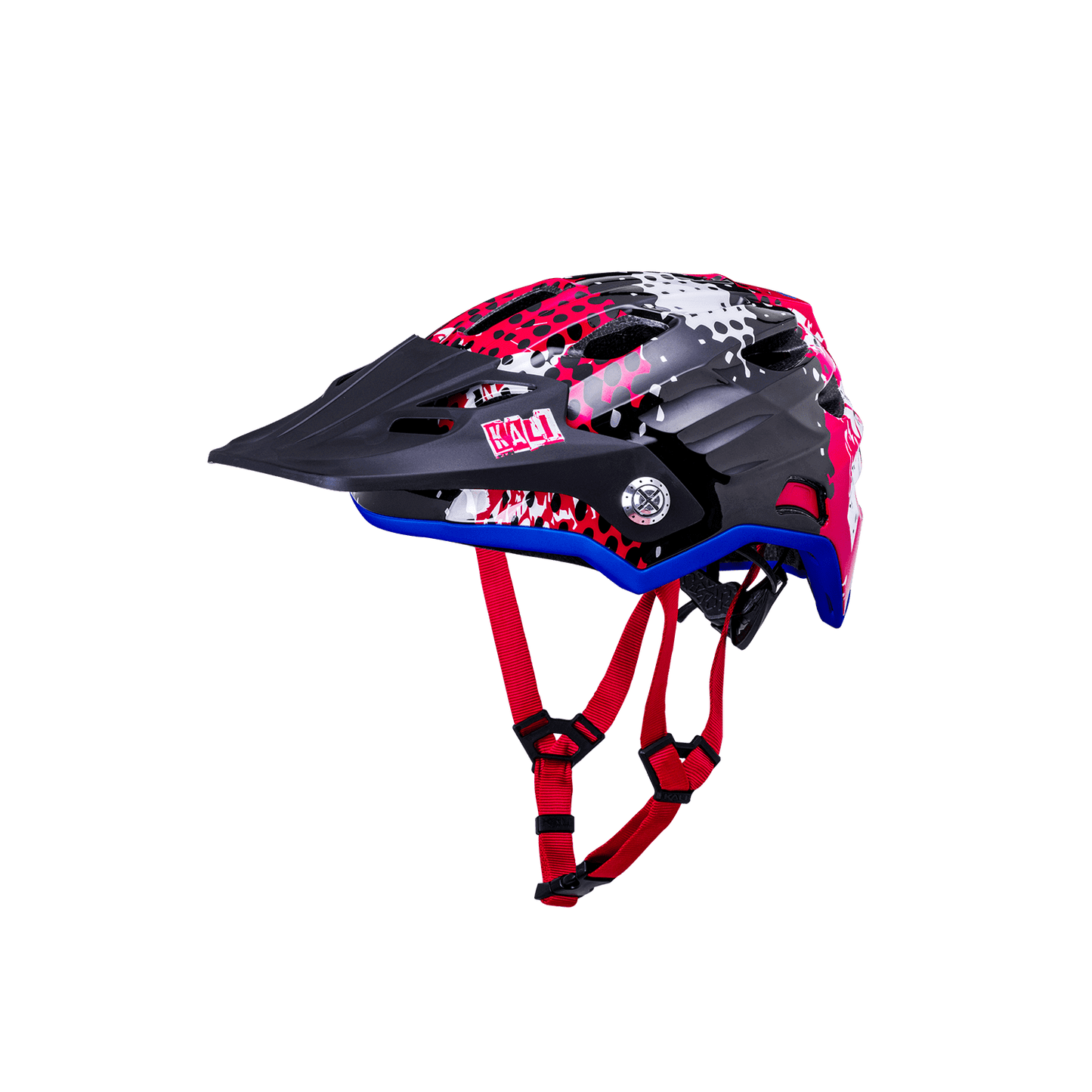 Maya Full Face Child helmet in black and pink, designed for safety and fun for young riders.