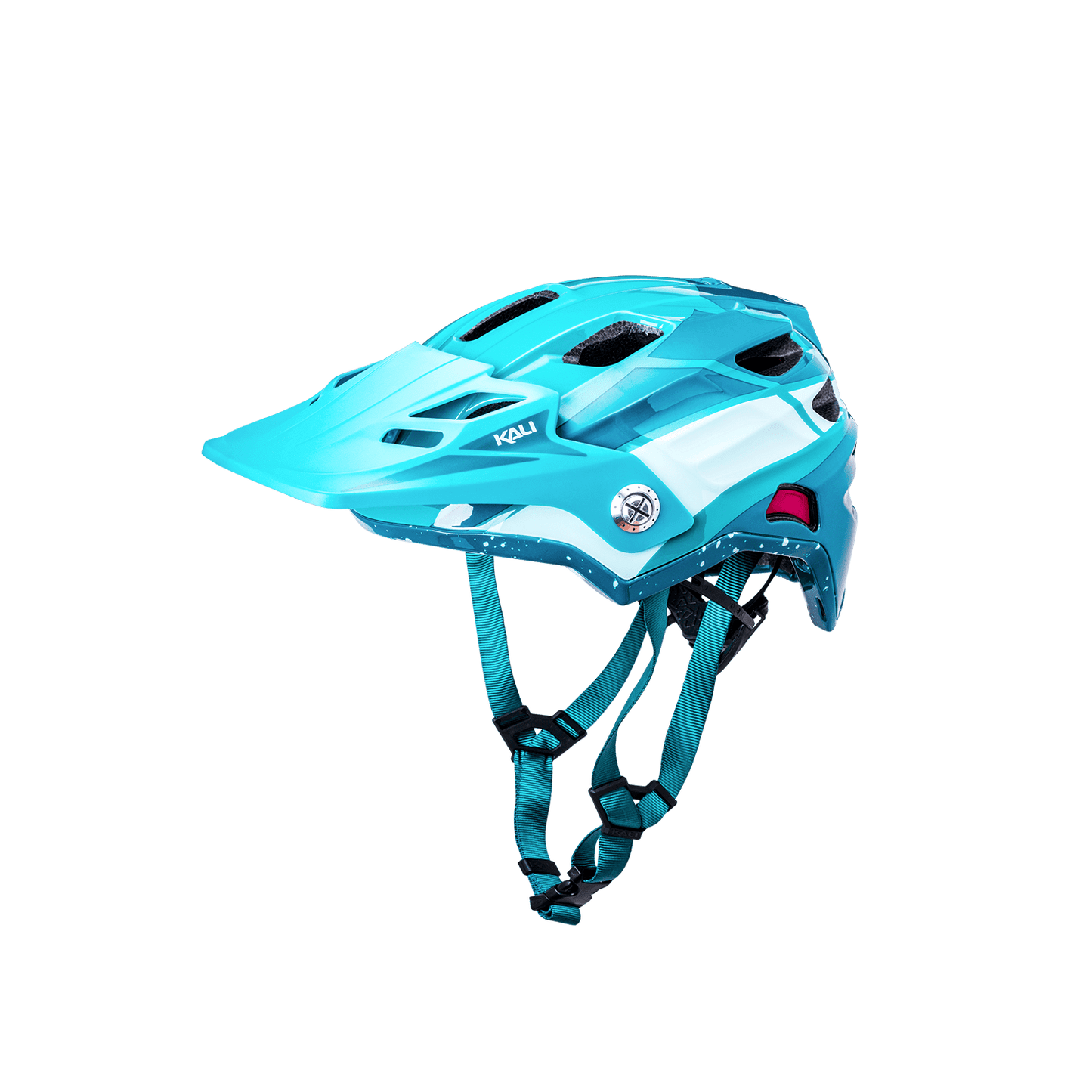 Maya Full Face Child helmet in turquoise, designed for young riders seeking safety and style.