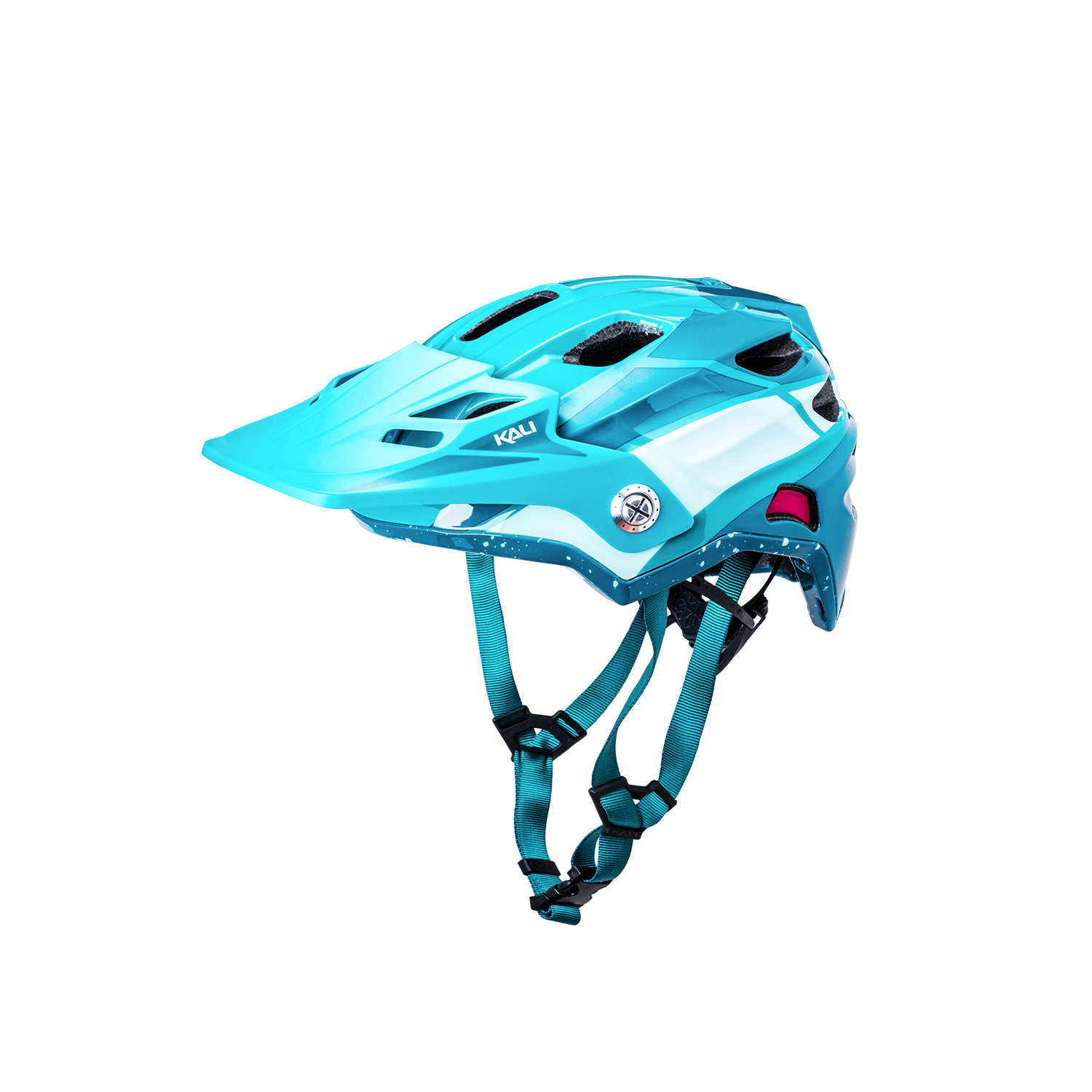 Maya Full Face Child helmet in turquoise, designed for young riders seeking safety and style.