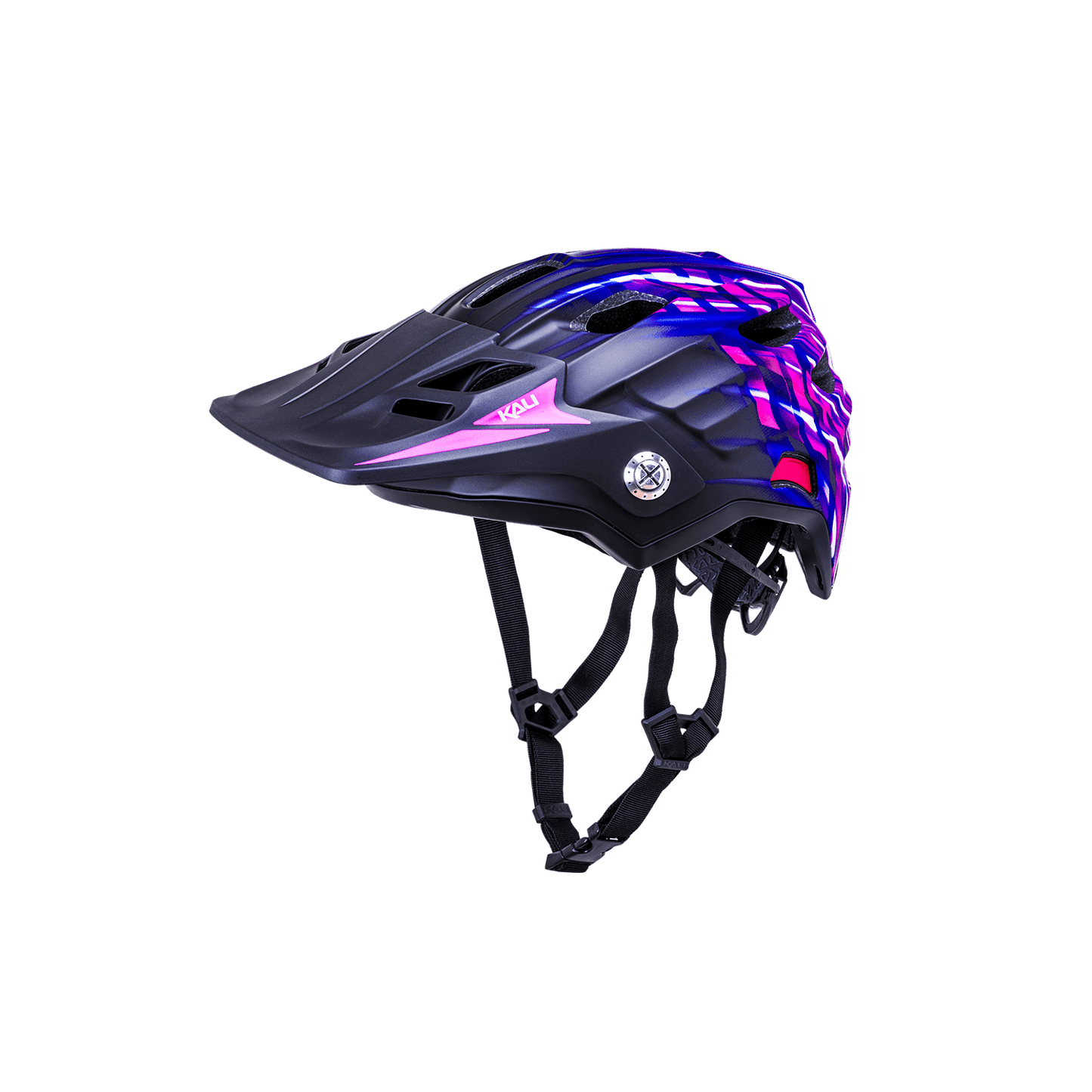 Maya Full Face Child helmet in purple and black, designed for safety and style for young riders.