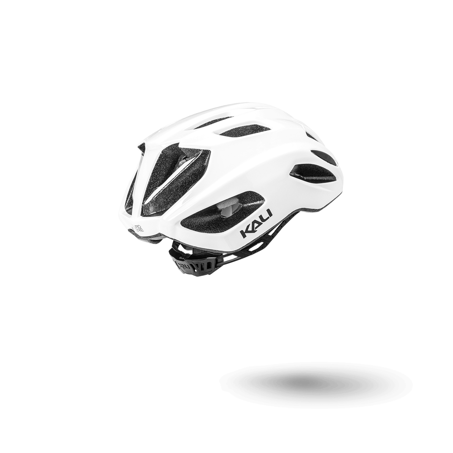 Lightweight white Kali helmet designed for style and protection, perfect for cycling enthusiasts.