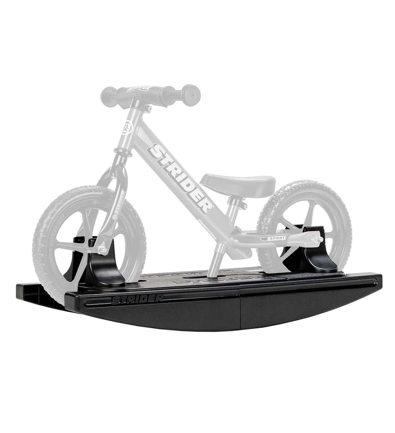 Strider Rocking Base for balance bikes, perfect for babies starting at 6 months to boost their confidence.