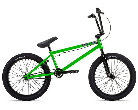 Stolen Casino XL 20" BMX Bike in vibrant green color, ideal for tricks and tough terrains.