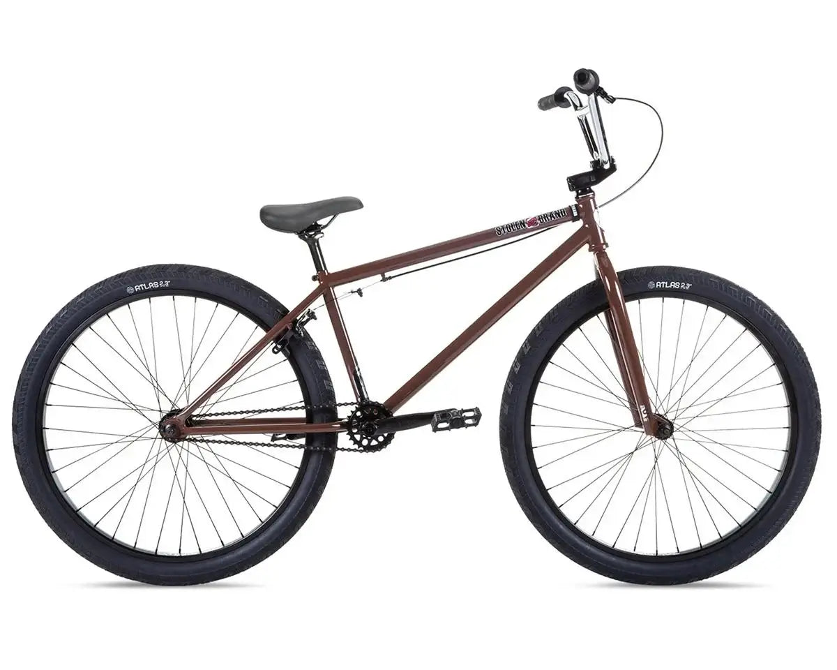 Stolen Zeke 26" BMX bike with chromoly frame and double wall rims, ideal for cruising and tricks.