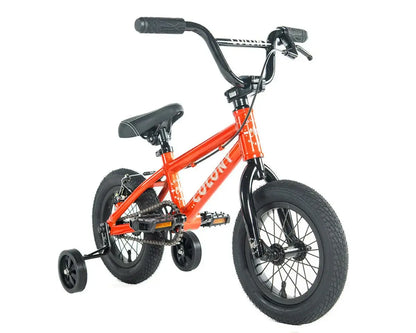 Colony Horizon 12" BMX bike in bright orange, designed for young riders with a lightweight alloy frame.