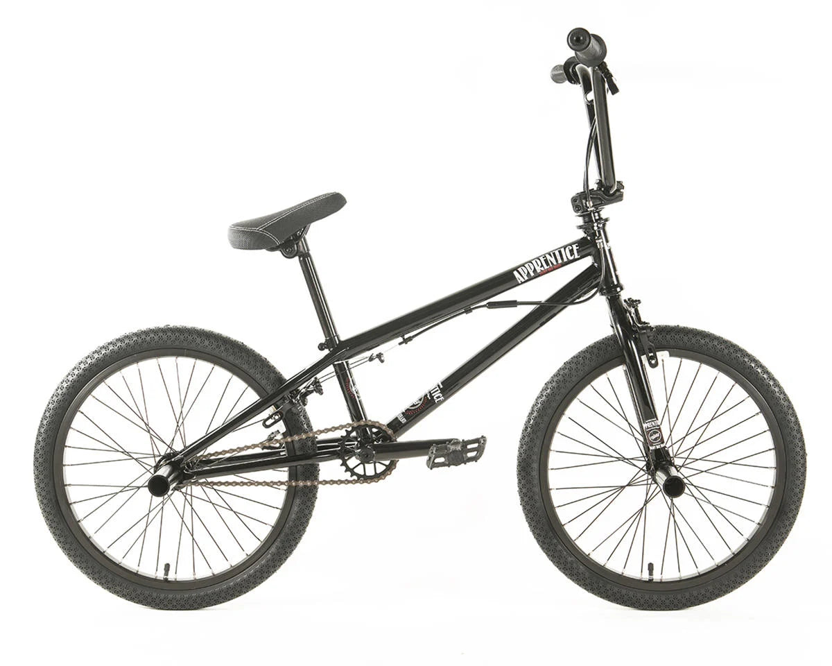Colony Apprentice 20" BMX flatland bike featuring full chromoly frame and black finish.