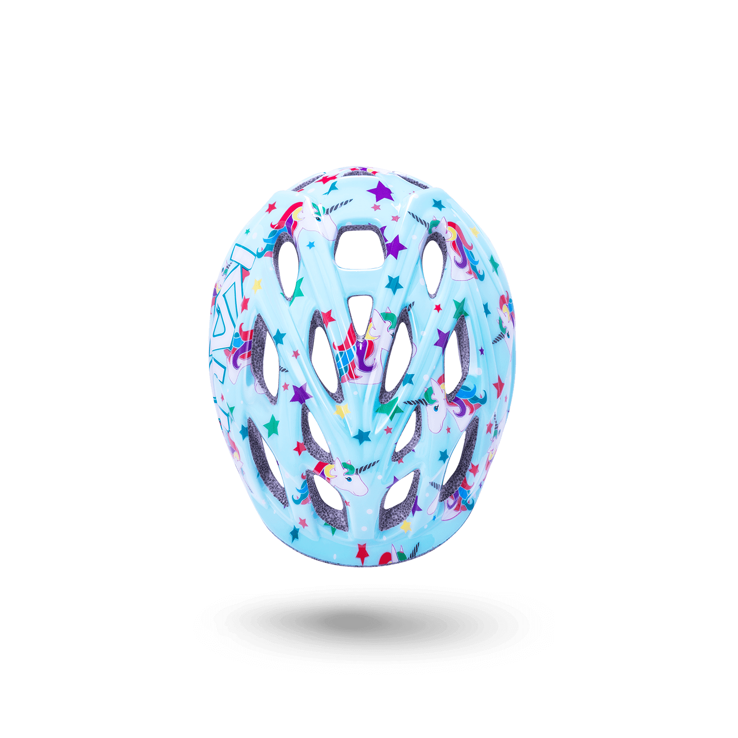 Chakra Child helmet for kids with unicorn and star designs, perfect for keeping young adventurers safe.