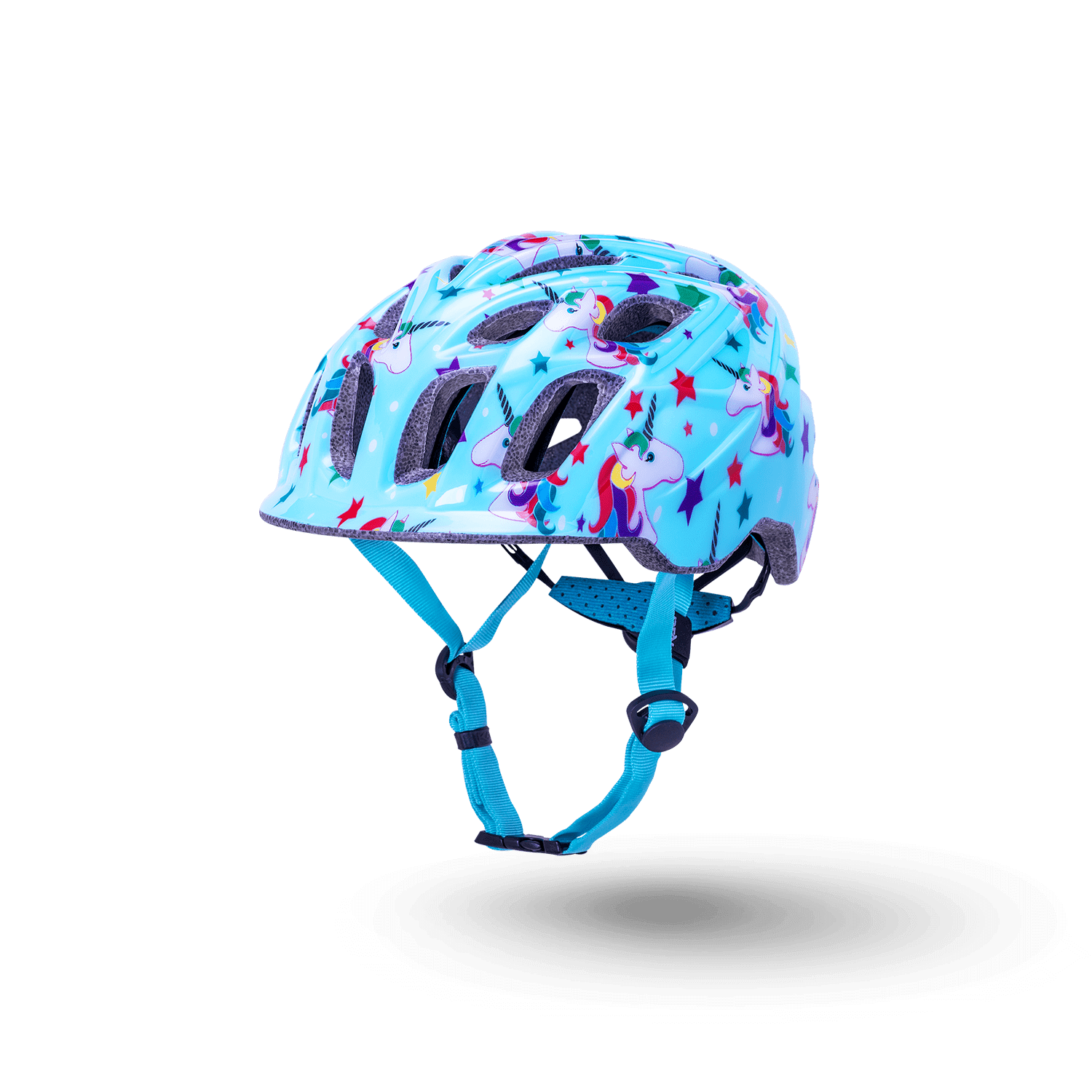 Chakra Child helmet for kids featuring a colorful unicorn design, perfect for one-year-olds and up.