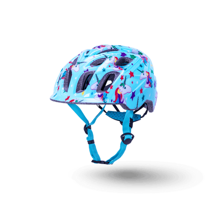 Chakra Child helmet for kids featuring a colorful unicorn design, perfect for one-year-olds and up.