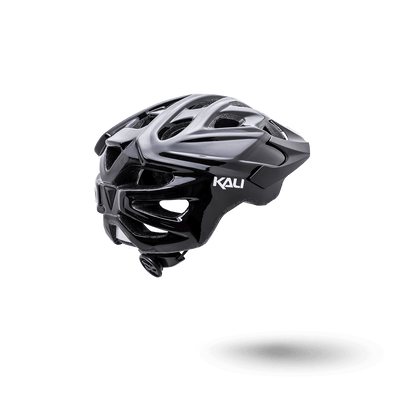 Chakra Solo black cycling helmet by Kali with advanced ventilation and sleek design, ideal for maximum comfort.