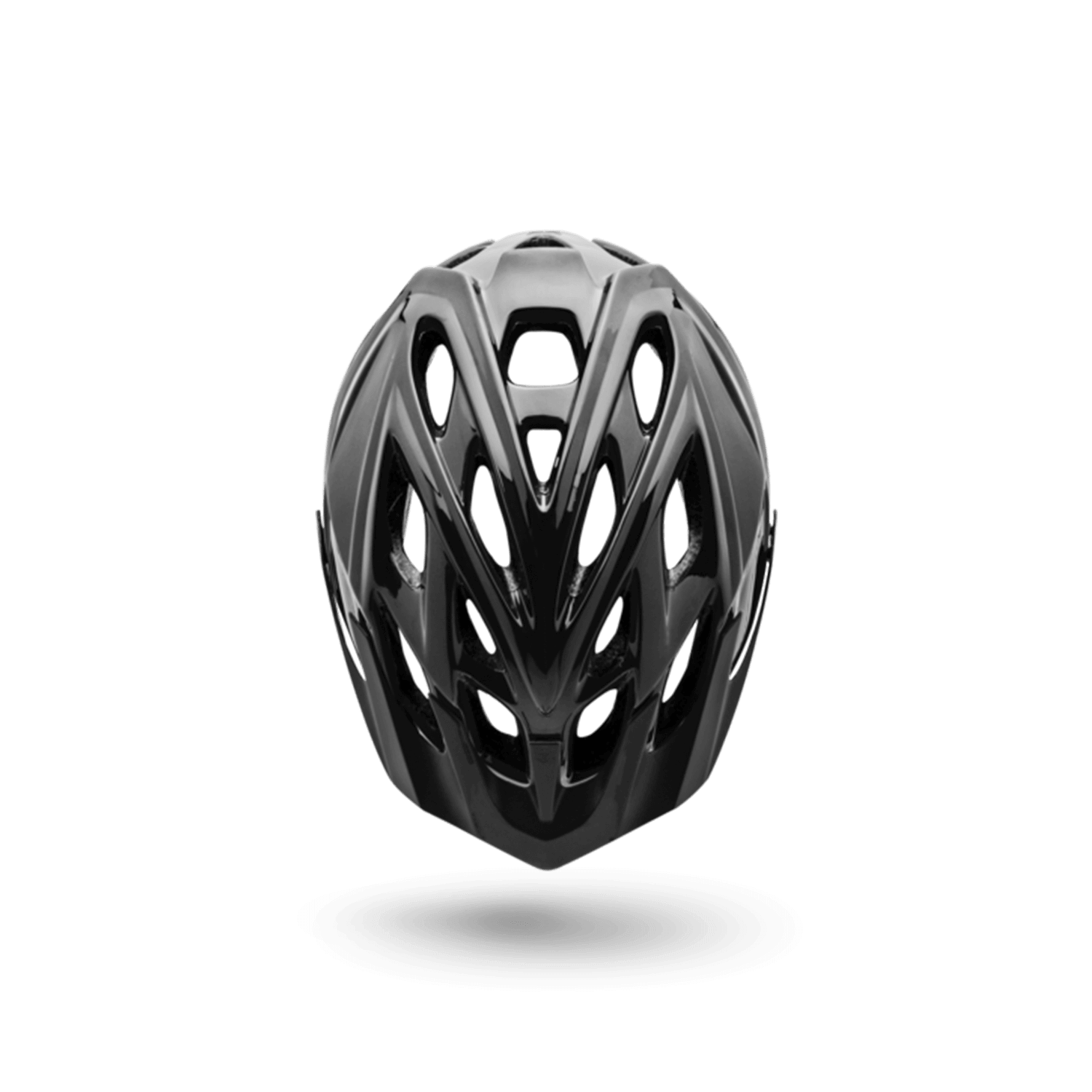 Chakra Solo bike helmet in sleek black design, featuring ample ventilation for optimal comfort and safety.