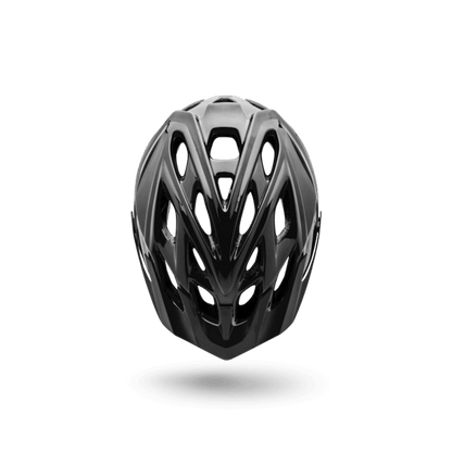 Chakra Solo bike helmet in sleek black design, featuring ample ventilation for optimal comfort and safety.
