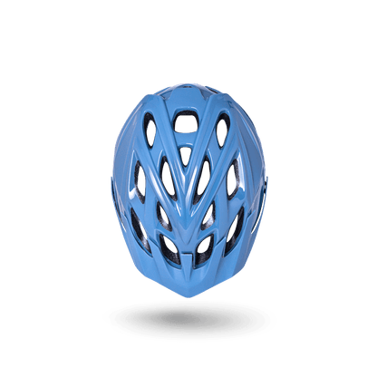 Chakra Solo blue helmet with ventilation for safety and comfort during cycling and outdoor sports.