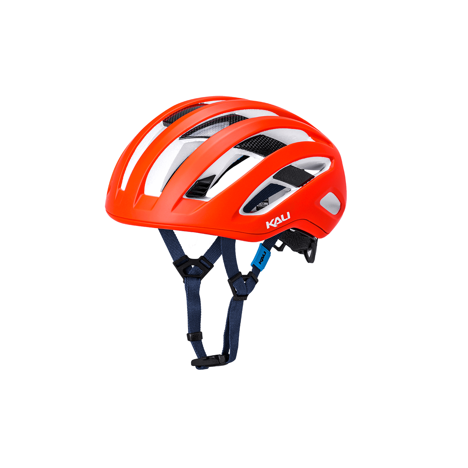 Grit Carbon helmet in bright orange, designed for optimal protection on all types of roads.