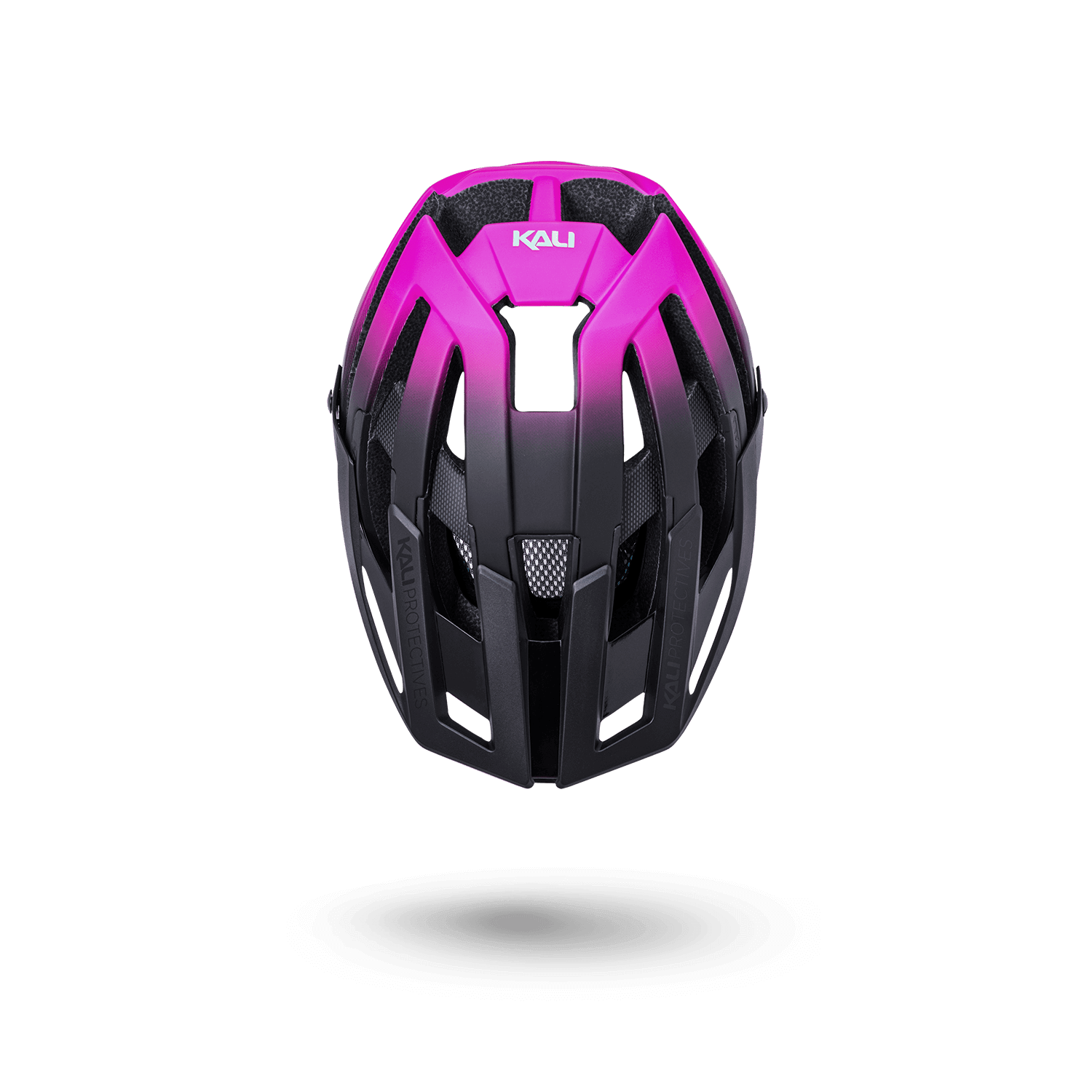 Kali Interceptor 2.0 black and pink cycling helmet, lightweight and stylish for summer rides.