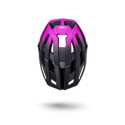 Kali Interceptor 2.0 black and pink cycling helmet, lightweight and stylish for summer rides.