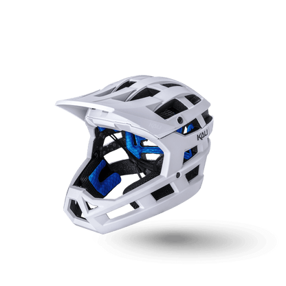 Invader 2.0 trail helmet in white, designed for ultimate safety and performance on rugged trails.