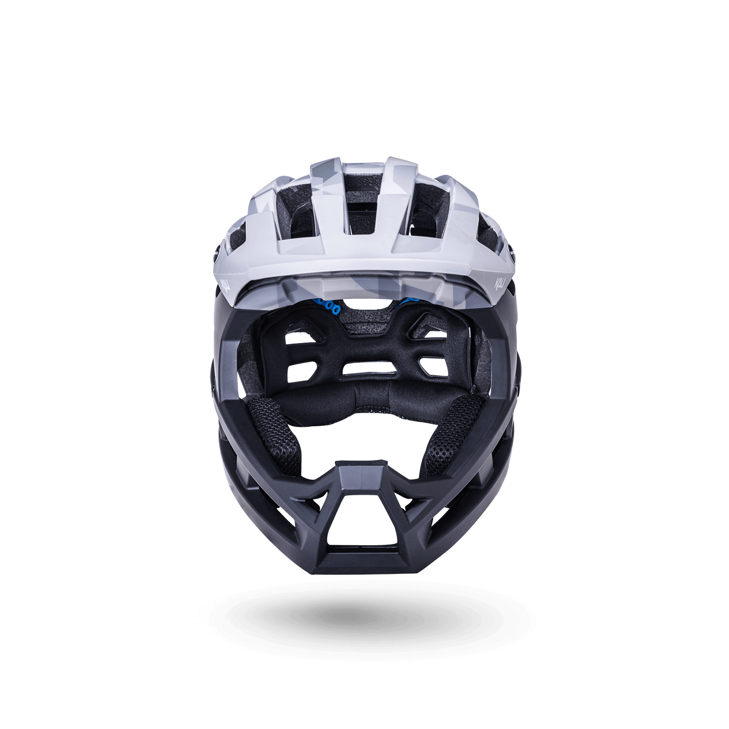Invader 2.0 trail helmet front view, designed for ultimate safety and performance on rugged terrains.