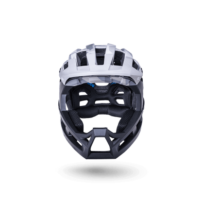 Invader 2.0 trail helmet front view, designed for ultimate safety and performance on rugged terrains.