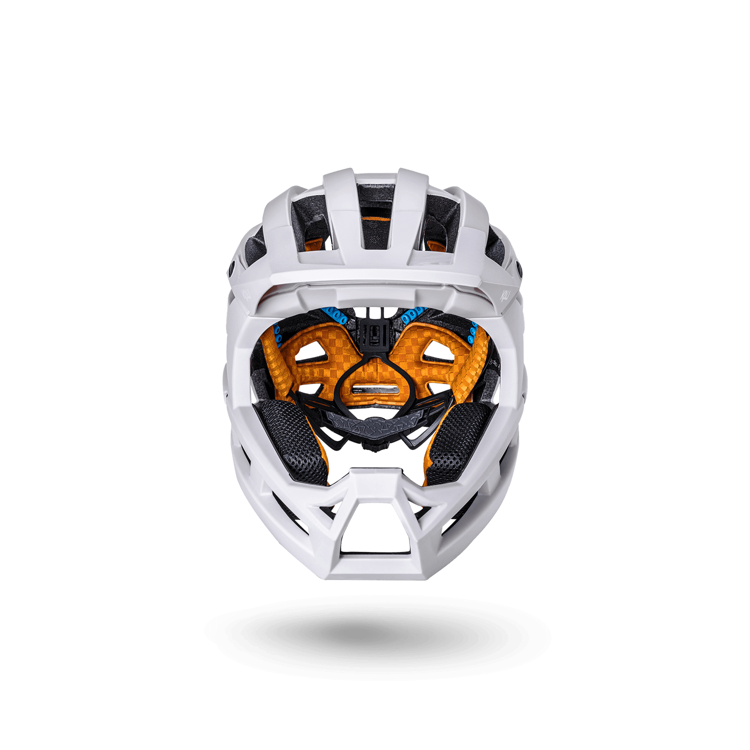 Invader 2.0 trail helmet front view showcasing its design and padding.