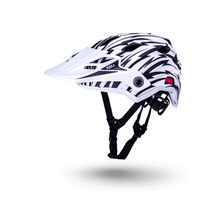 Maya Full Face Child helmet in white and black, designed for safety and style for young riders.