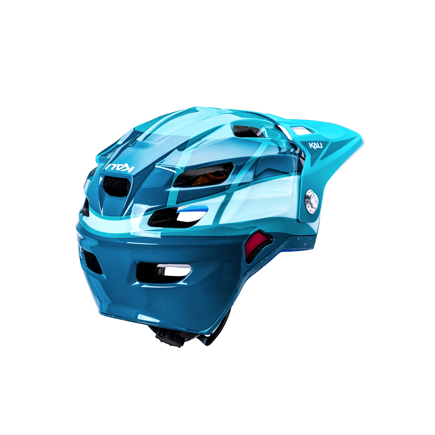 Maya Full Face Child helmet in teal color designed for safety and comfort for young riders.