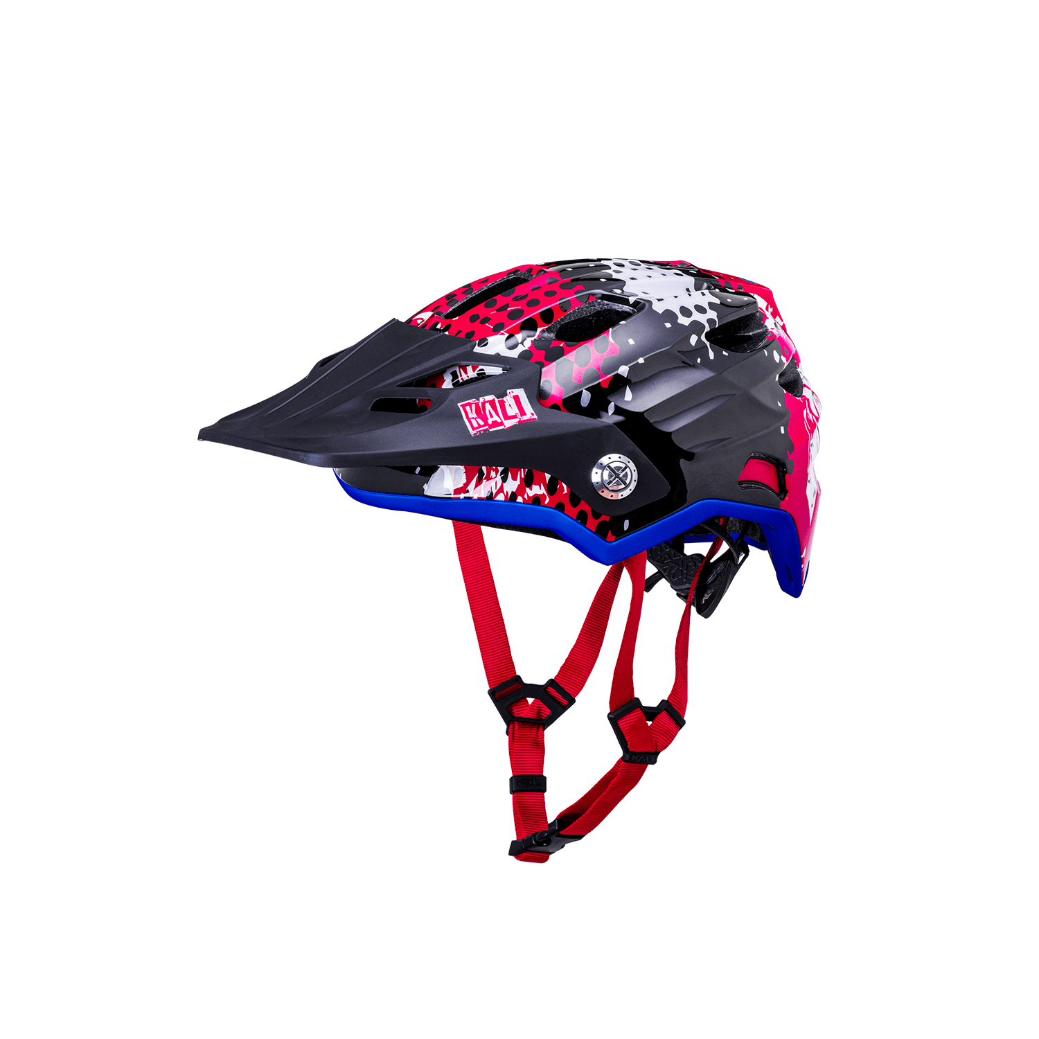 Maya Full Face Child helmet in black and pink, designed for safety and fun for young riders.