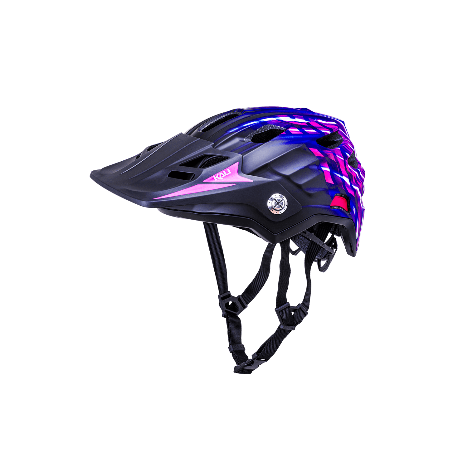 Maya Full Face Child helmet in purple and black, designed for safety and style for young riders.