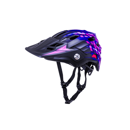 Maya Full Face Child helmet in purple and black, designed for safety and style for young riders.