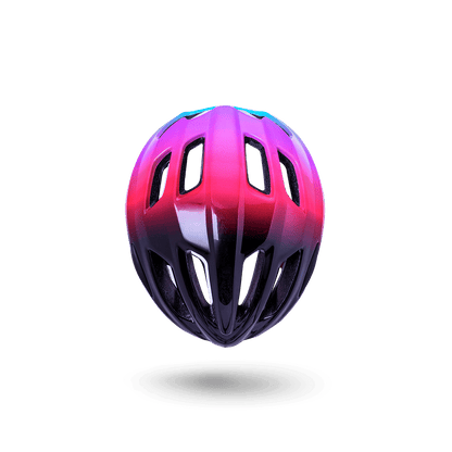 Lightweight stylish Prime 2.0 helmet in vibrant pink and purple design, offering exceptional protection and a modern aesthetic.